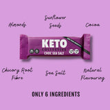 Barrita Keto de Chocolate y Sal Marina - 40gr