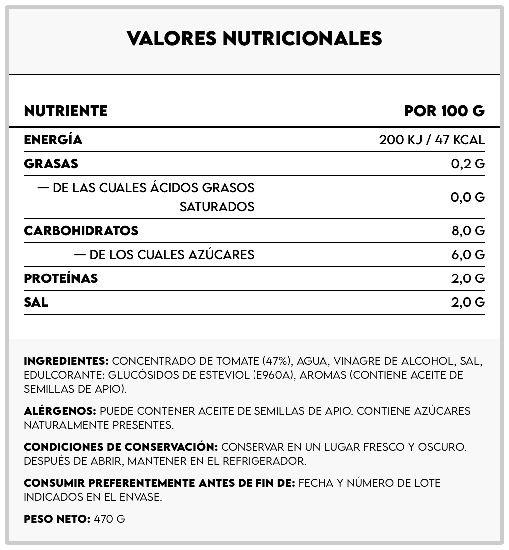 Keto Ketchup 470g