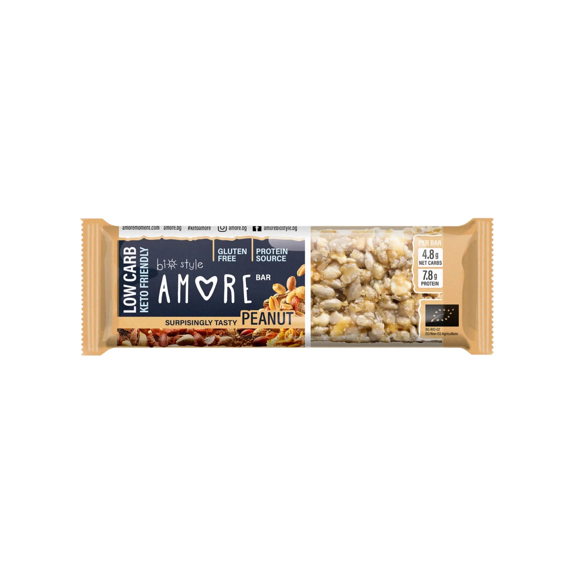 Barrita Low Carb Frutos Secos y Cacahuete 40g