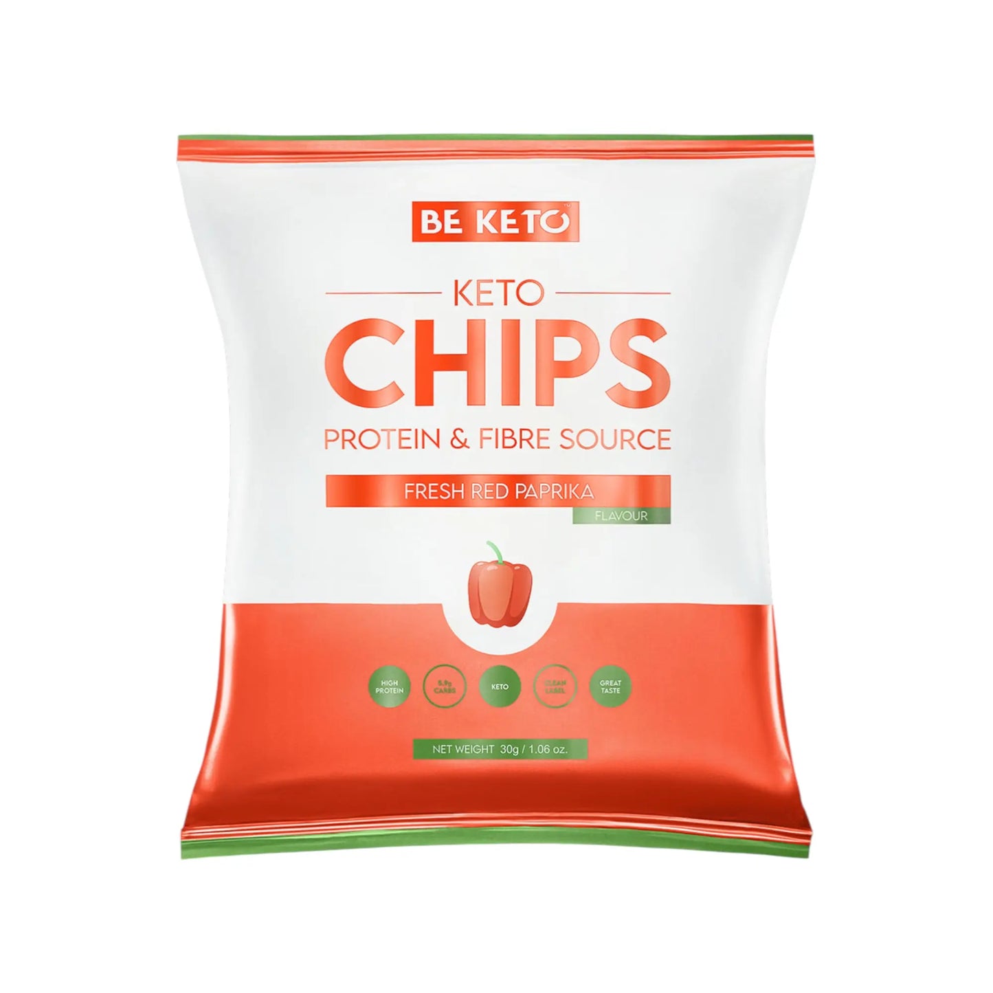 Chips Keto – Pimiento Rojo Fresco 30g
