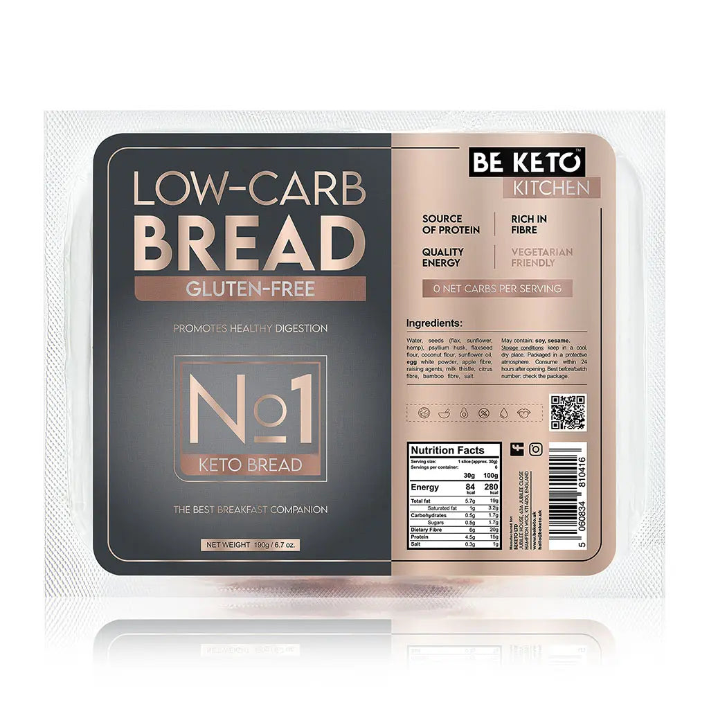 Pan Keto Artesano Sin Gluten y Low Carb (190g)