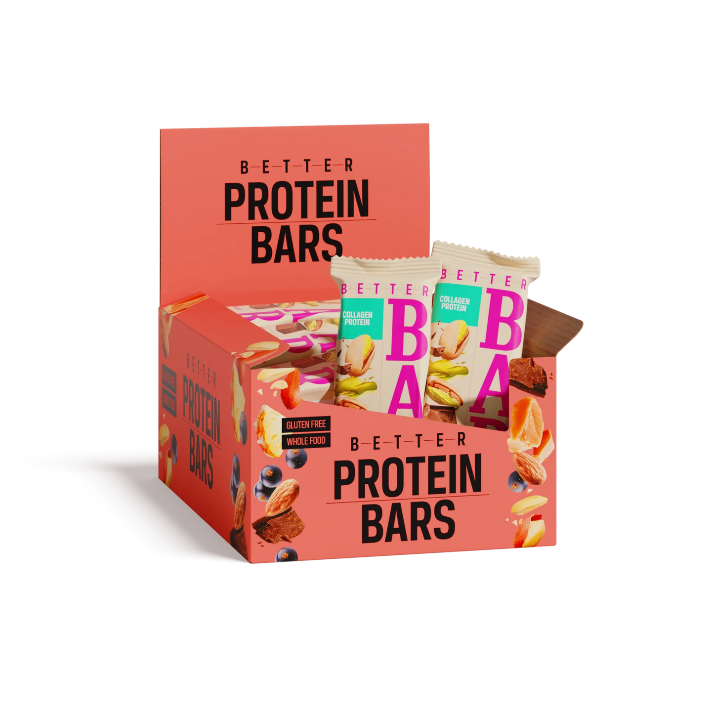 Barrita de Chocolate y Pistacho con Proteína de Colágeno
