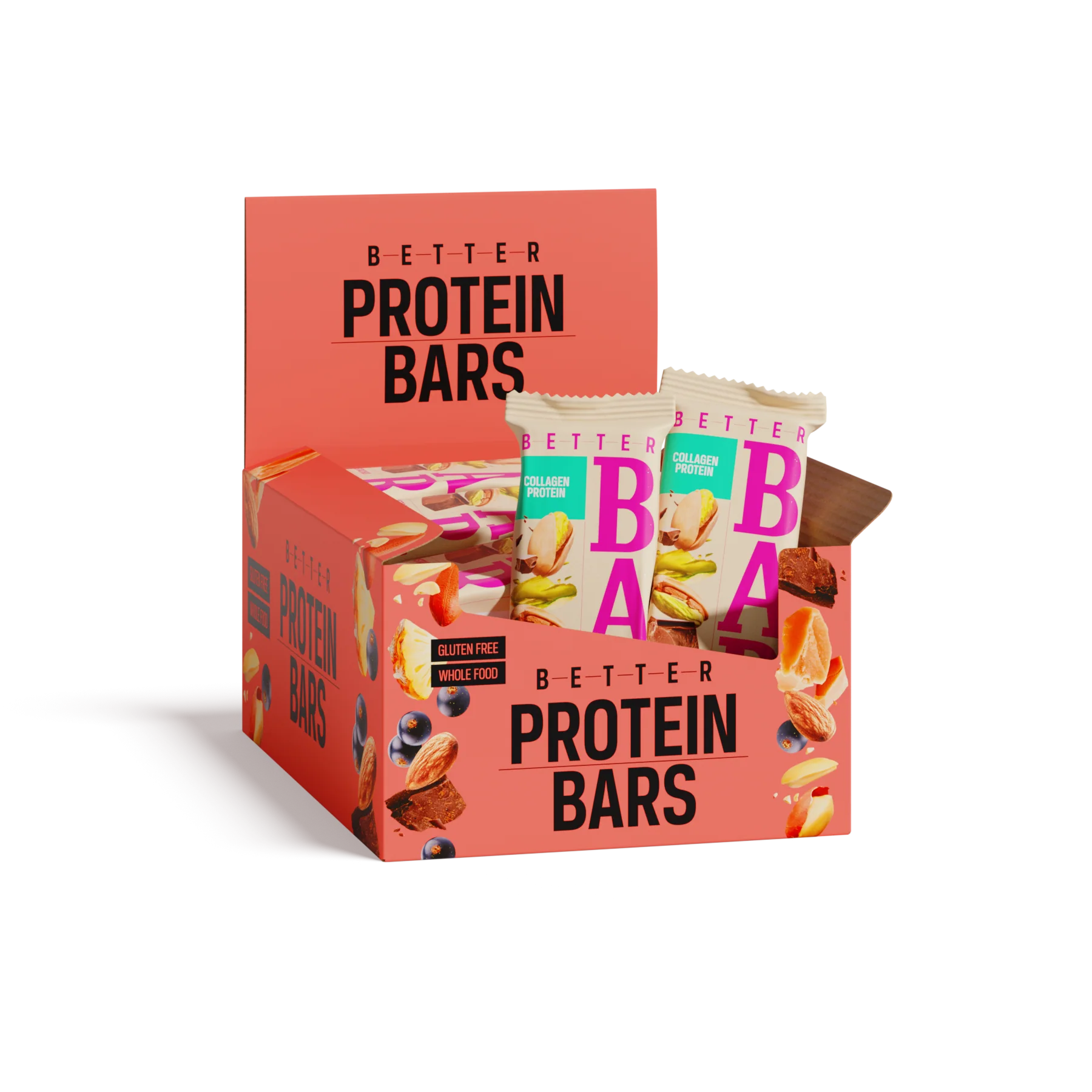 Barrita de Chocolate y Pistacho con Proteína de Colágeno