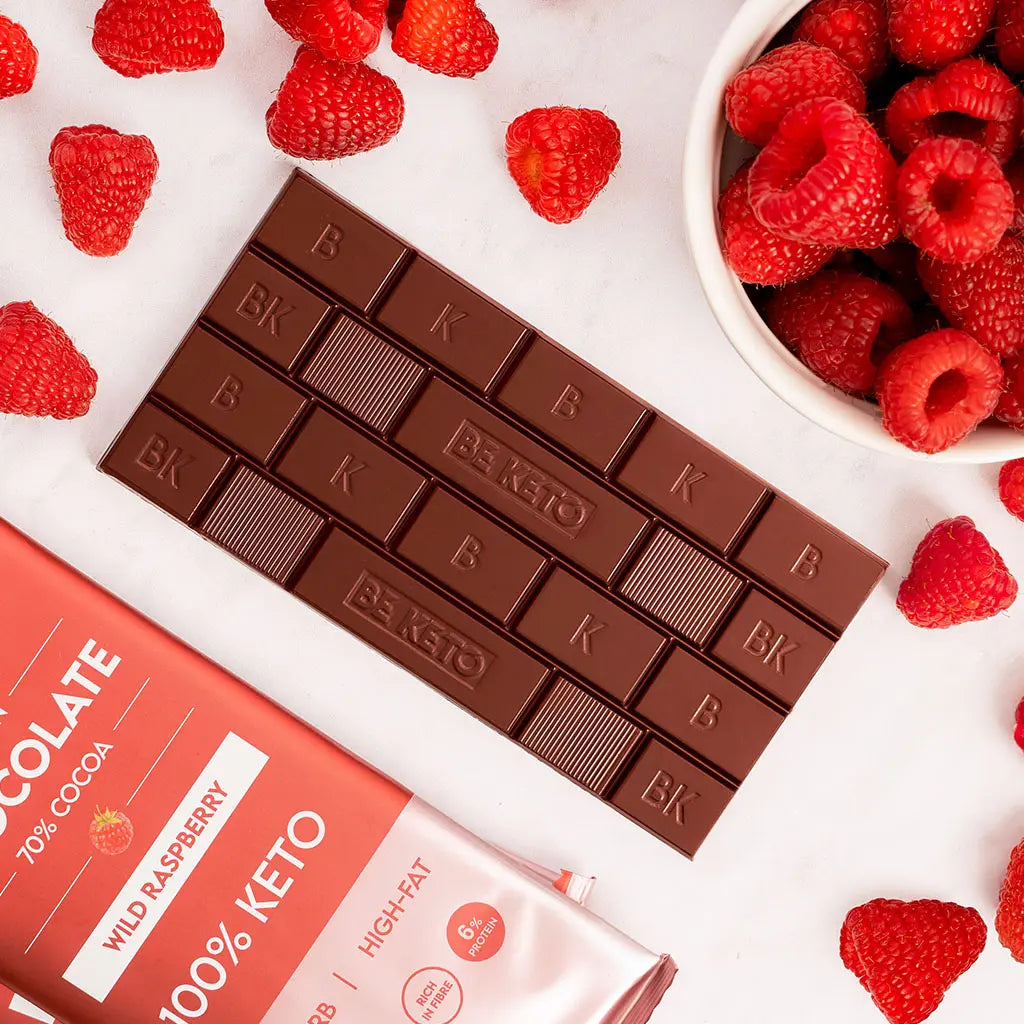 Chocolate 70% con Frambuesas