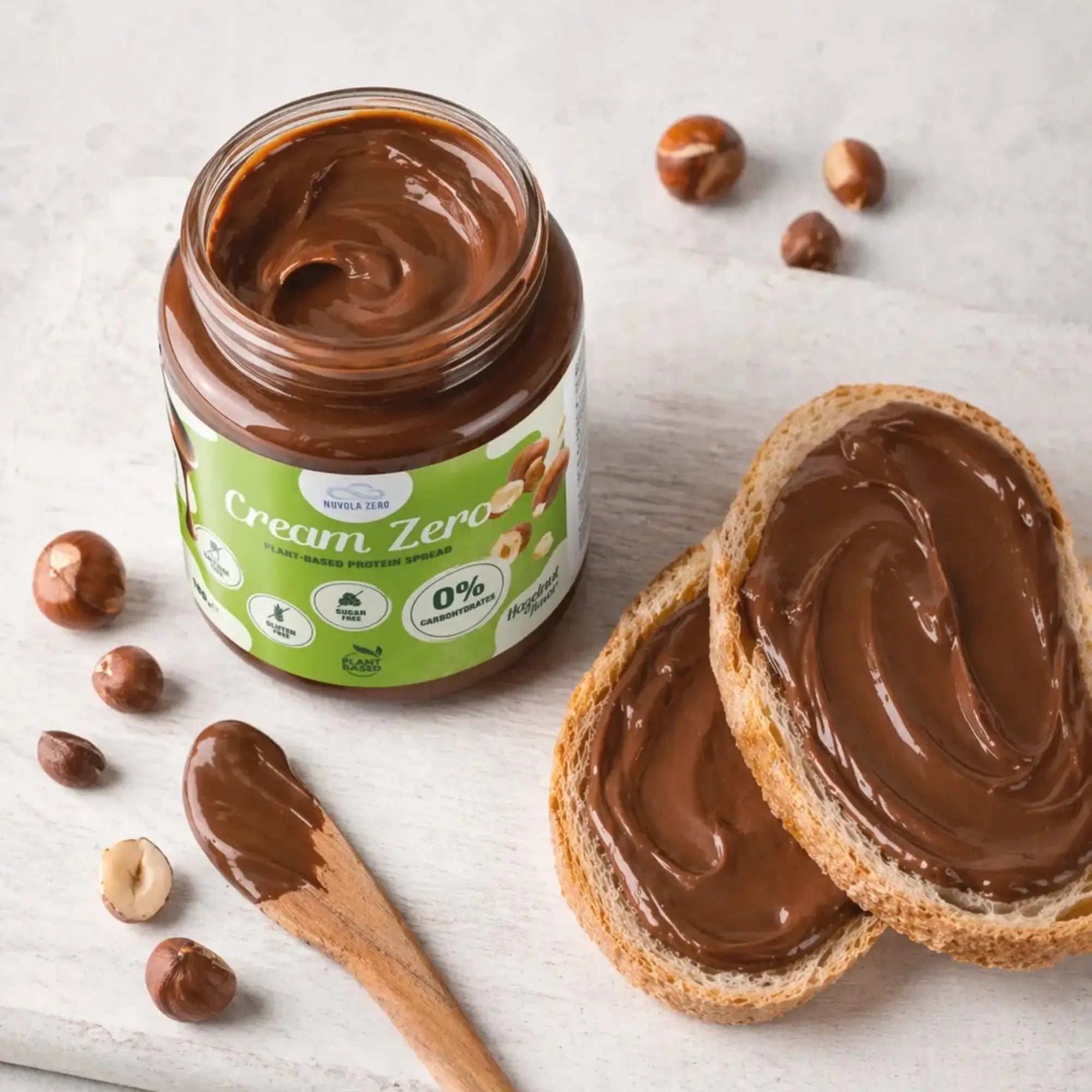 Crema de Cacao y Avellanas Zero Hidratos