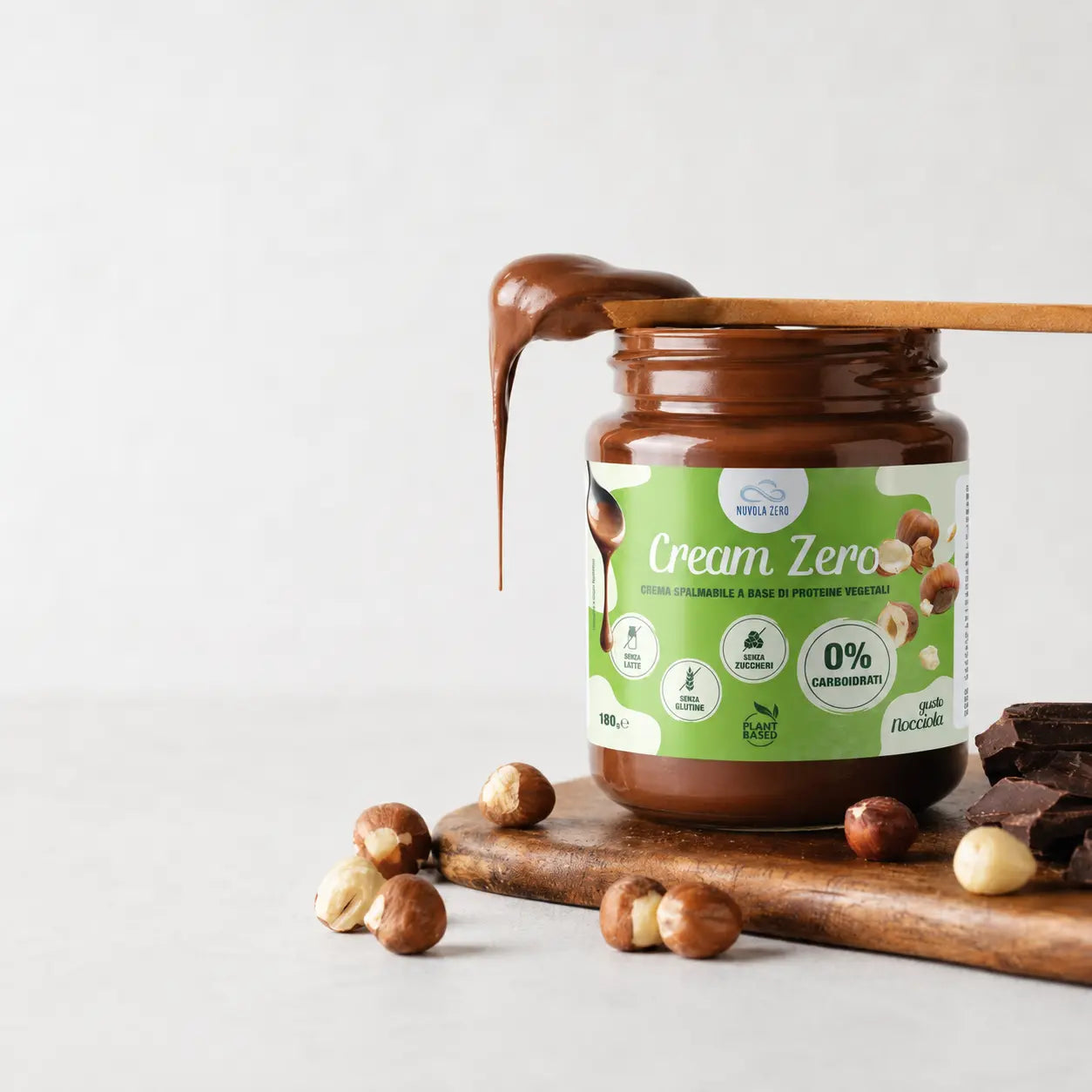 Crema de Cacao y Avellanas Zero Hidratos