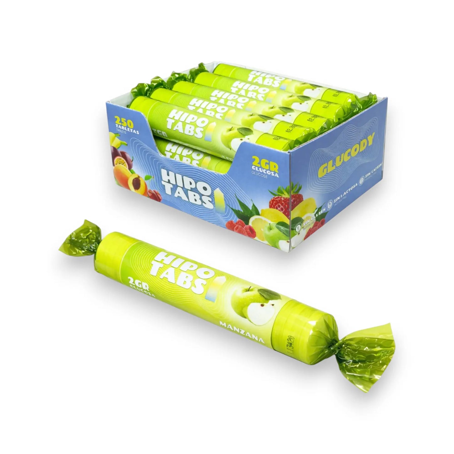 Pastillas de Glucosa de 2g. de Manzana - Pack de 15