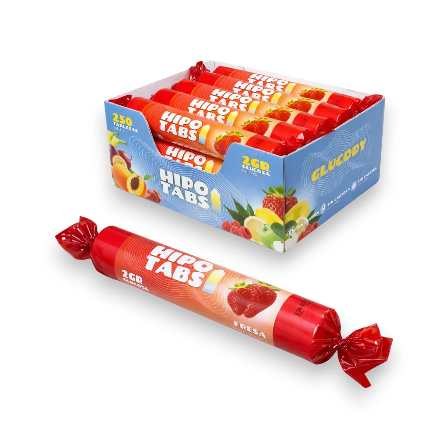 Pastillas de Glucosa de 2g. de Fresa - Pack de 15